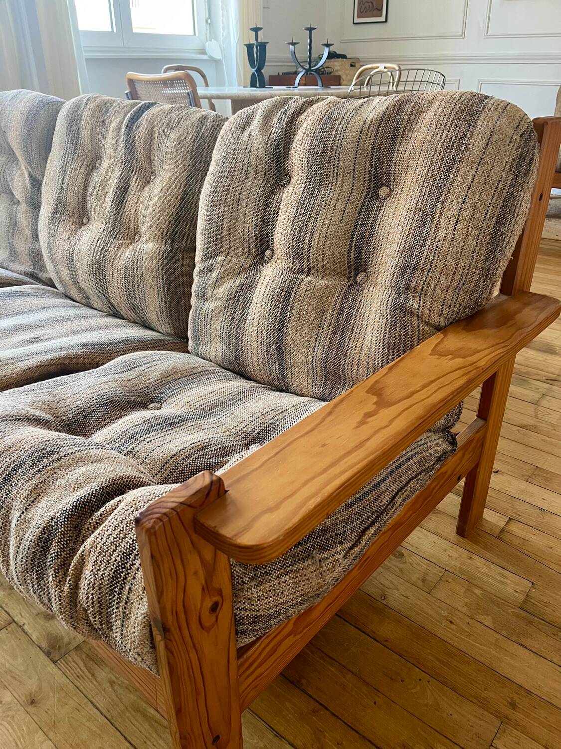Vintage pine bench