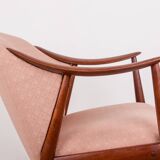 Pair of Scandinavian armchairs in Teak and Fabric, Tyrol model by Gerhard Berg for Westnofa 1960.