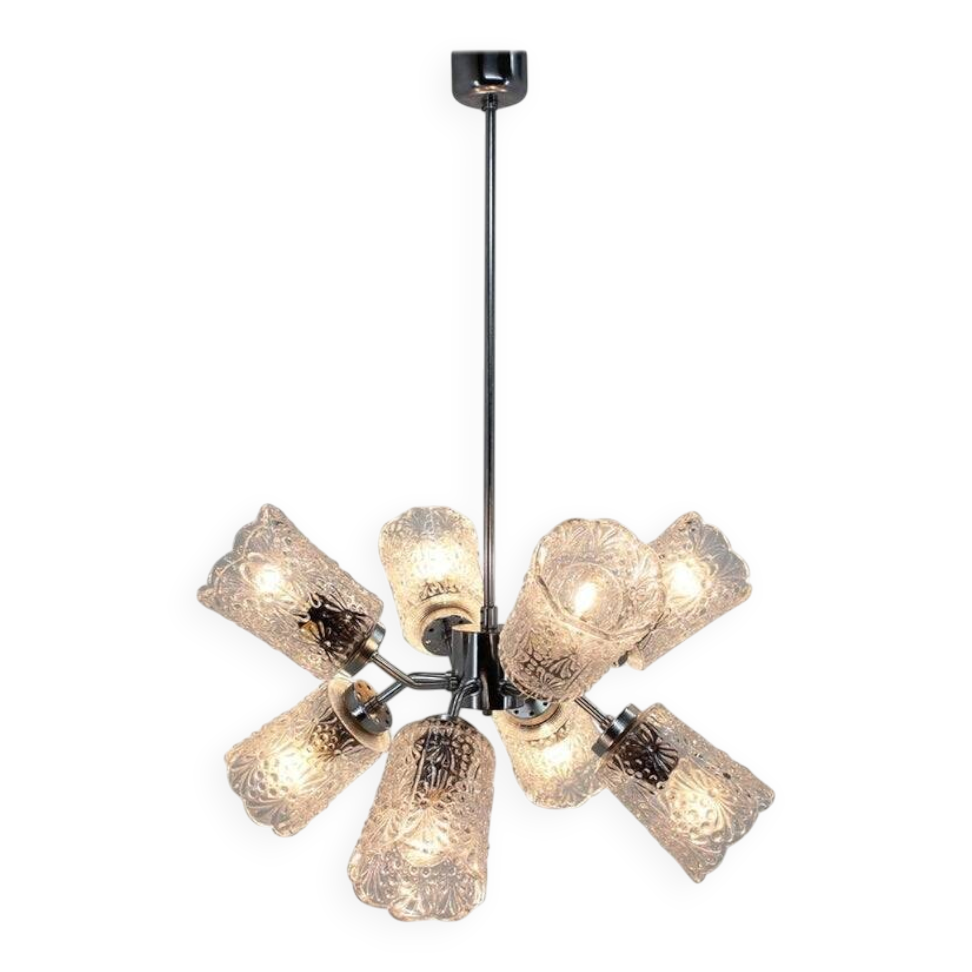 Design Space Age Chrome Sputnik Chandelier, 1970s