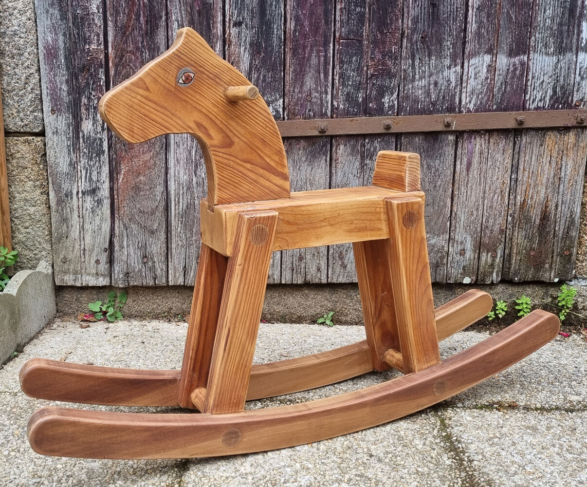 Vintage rocking wooden horse