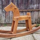 Vintage rocking wooden horse