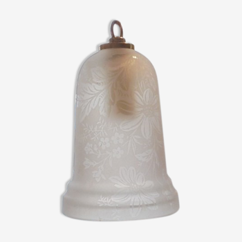 Hanging lamp with floral decoration
