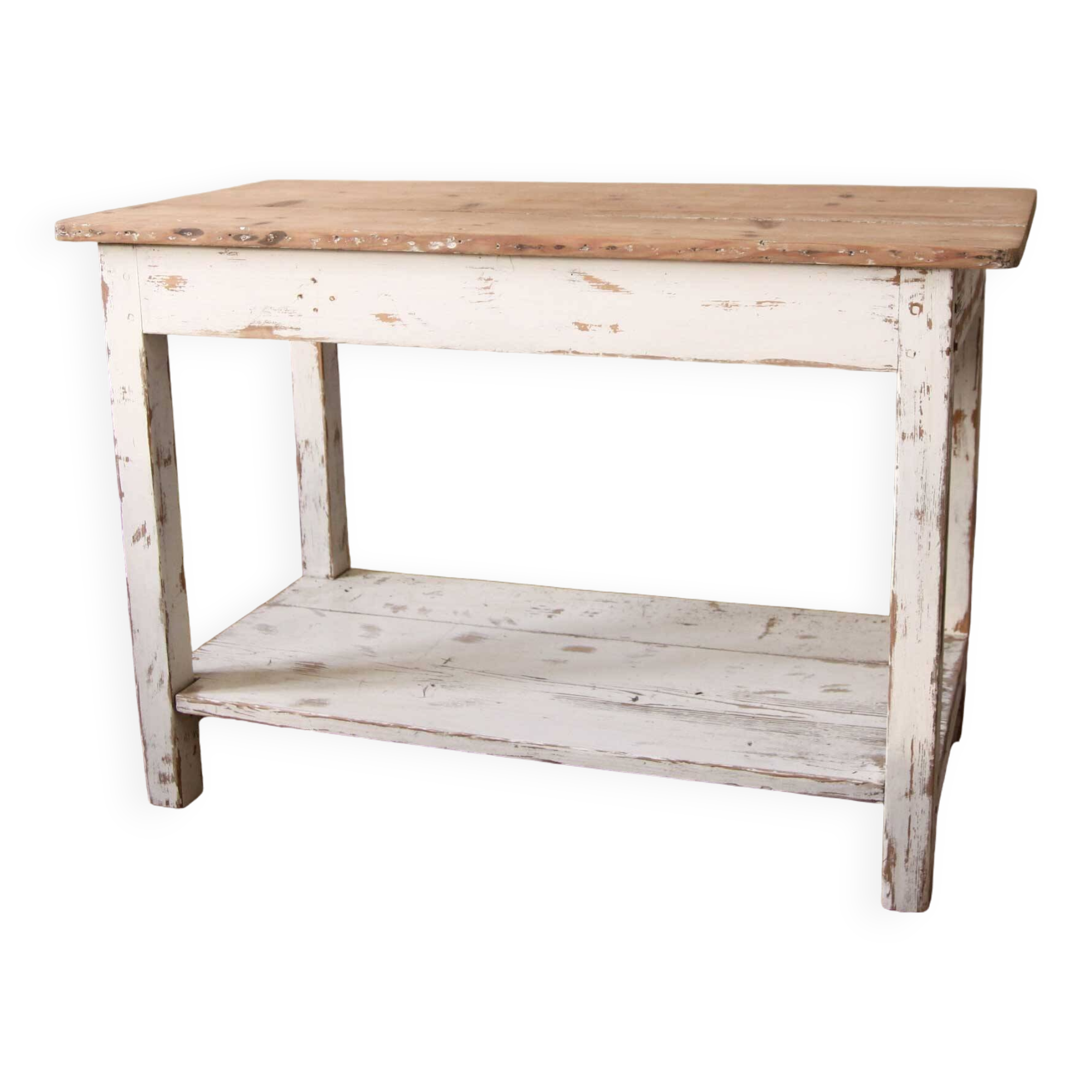Shabby chic wooden console