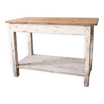 Console shabby chic en bois