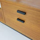 Mid-century teak hall way cabinet with mirror, The Netherlands 1950's