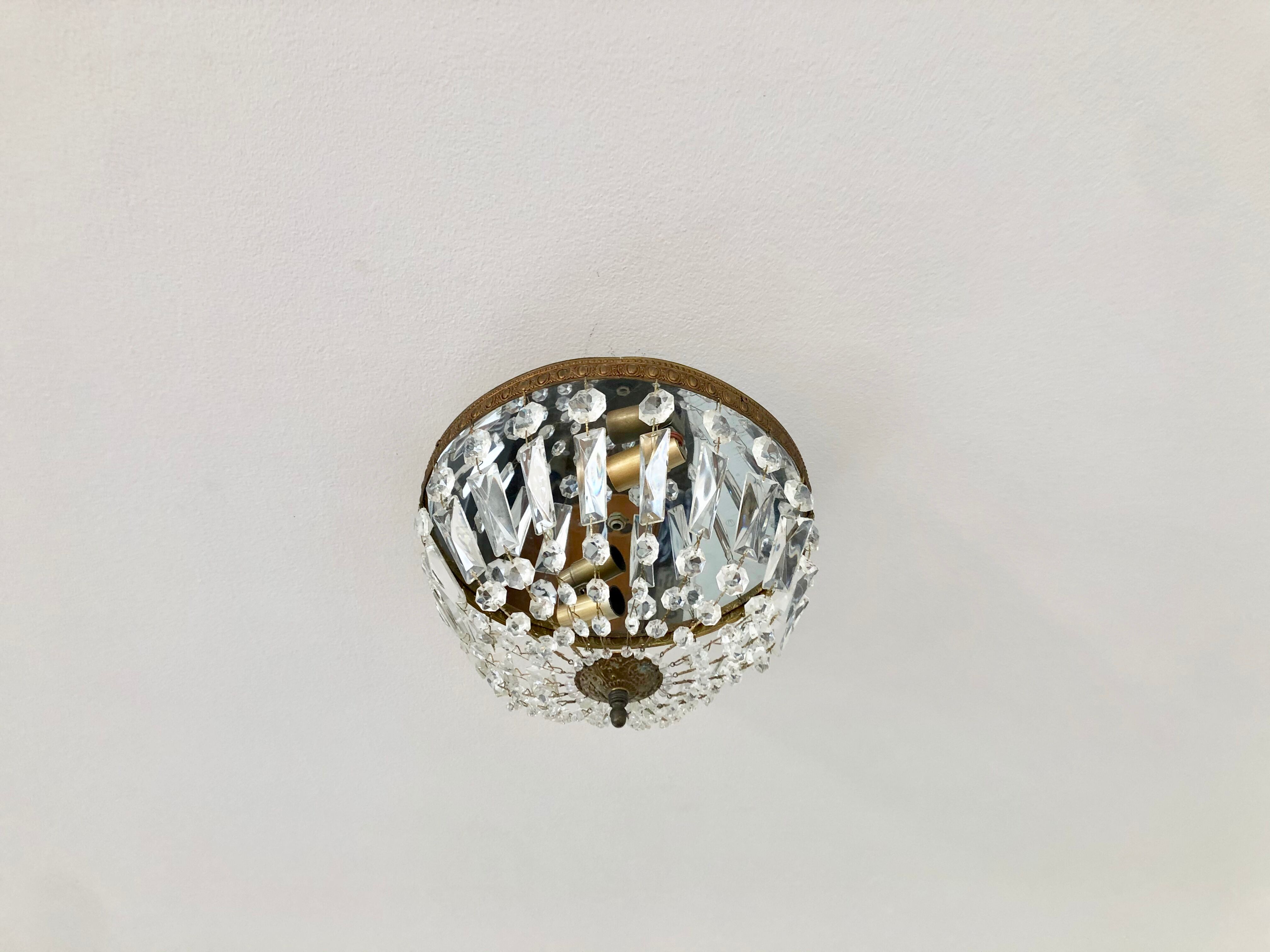 Bronze ceiling and crystal stamps