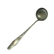 Borówka ladle, Art Nouveau / Art Deco, silver-plated brass, Norblin, Poland, 1920s.