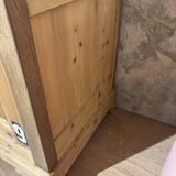 Black and wood farmhouse sideboard