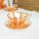 Gondolo coffee service in iridescent glass