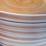 Set of 6 flat plates in sandstone