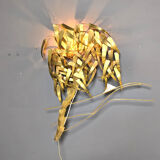 Palm tree wall light by Daniel D'Haeseleer, 1970s