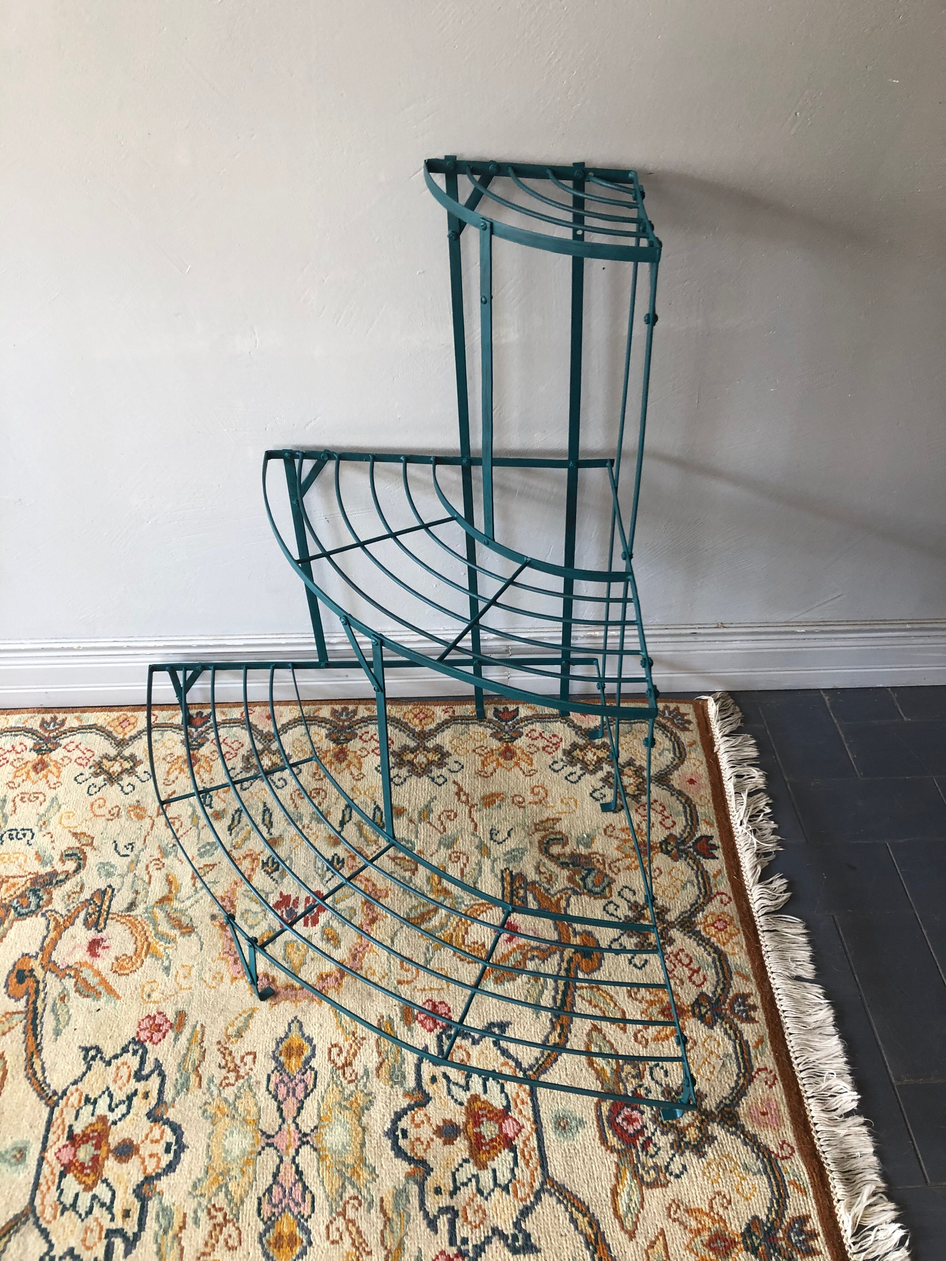 Quarter moon plant door