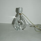 Pied de lampe en cristal Daum années 60