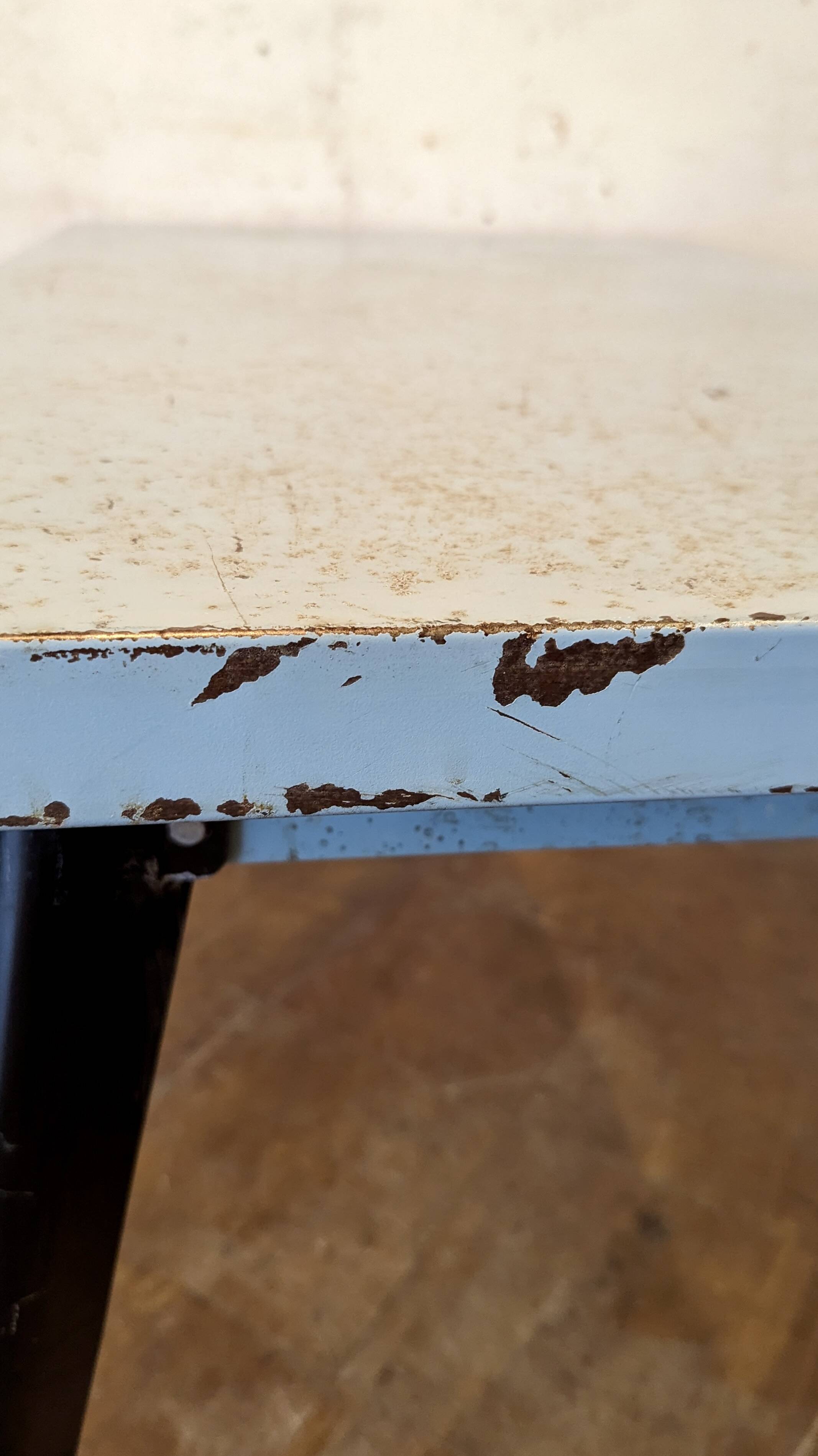 Tolix T55 kitchen table by Xavier Pauchard.