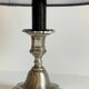 Lamp vintage steel and velvet candle holder