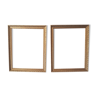 Duo of golden frames