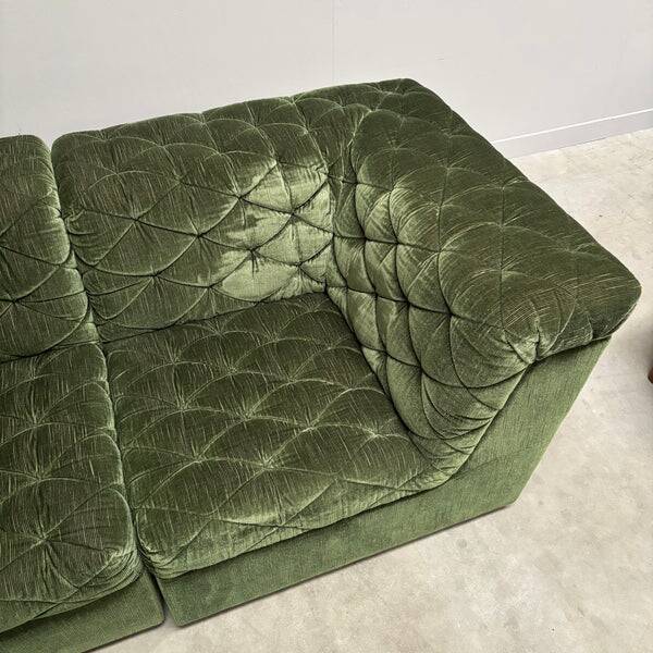 Modular corduroy lounge sofa by Laauser, 1970s