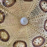 Suspension flowers in raffia - 60s