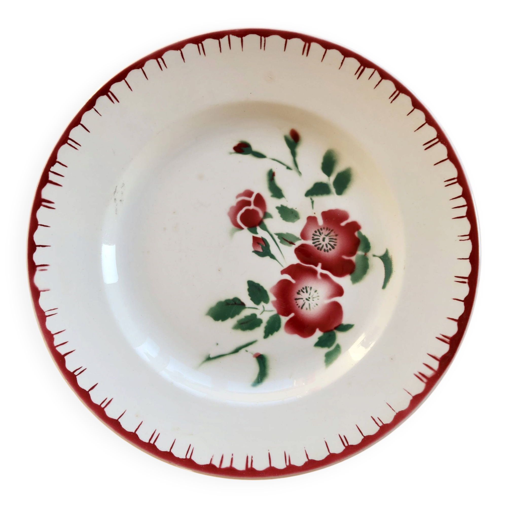 Vintage serving dish Digoin Sarreguemines model Épernay