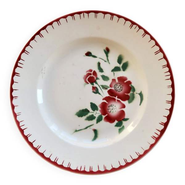 Plat de service vintage Digoin Sarreguemines modèle Épernay