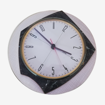 Horloge formica vintage seventies