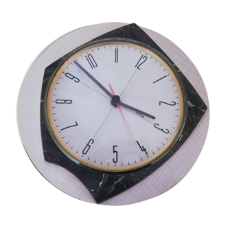 Horloge formica vintage seventies