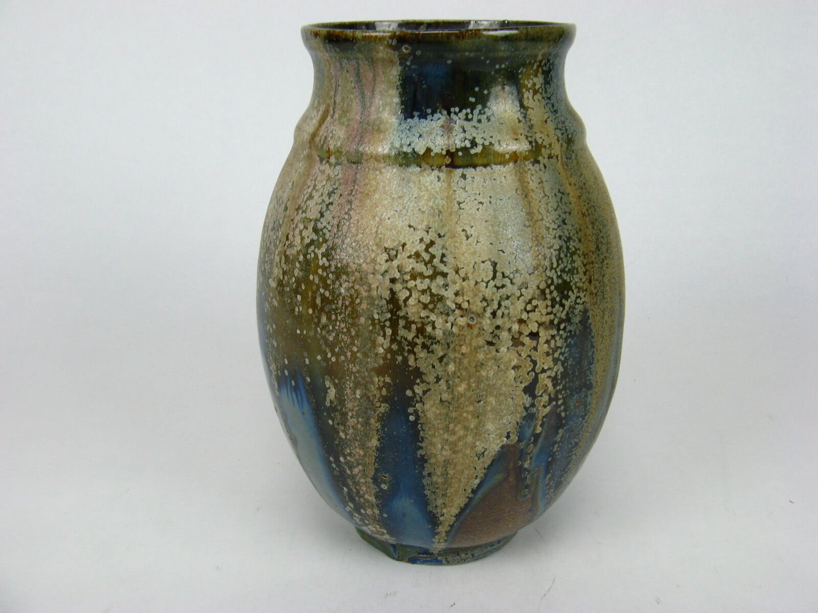 Flammé stoneware vase, Greber