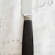 Silver and ebony table knives, stainless steel blade, Louis XVI style