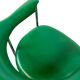 Chaise vintage chromée avec revêtement en skaï vert