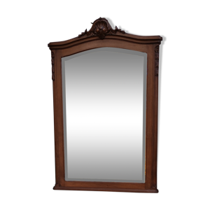 miroir ancien cadre bois sculpté