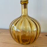 Amber yellow bottle from Empoli, Italy