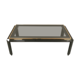 Table de salon Fadem noire et dorée