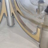 5-branched chandelier by Sciolari, Italy, space age, 1970