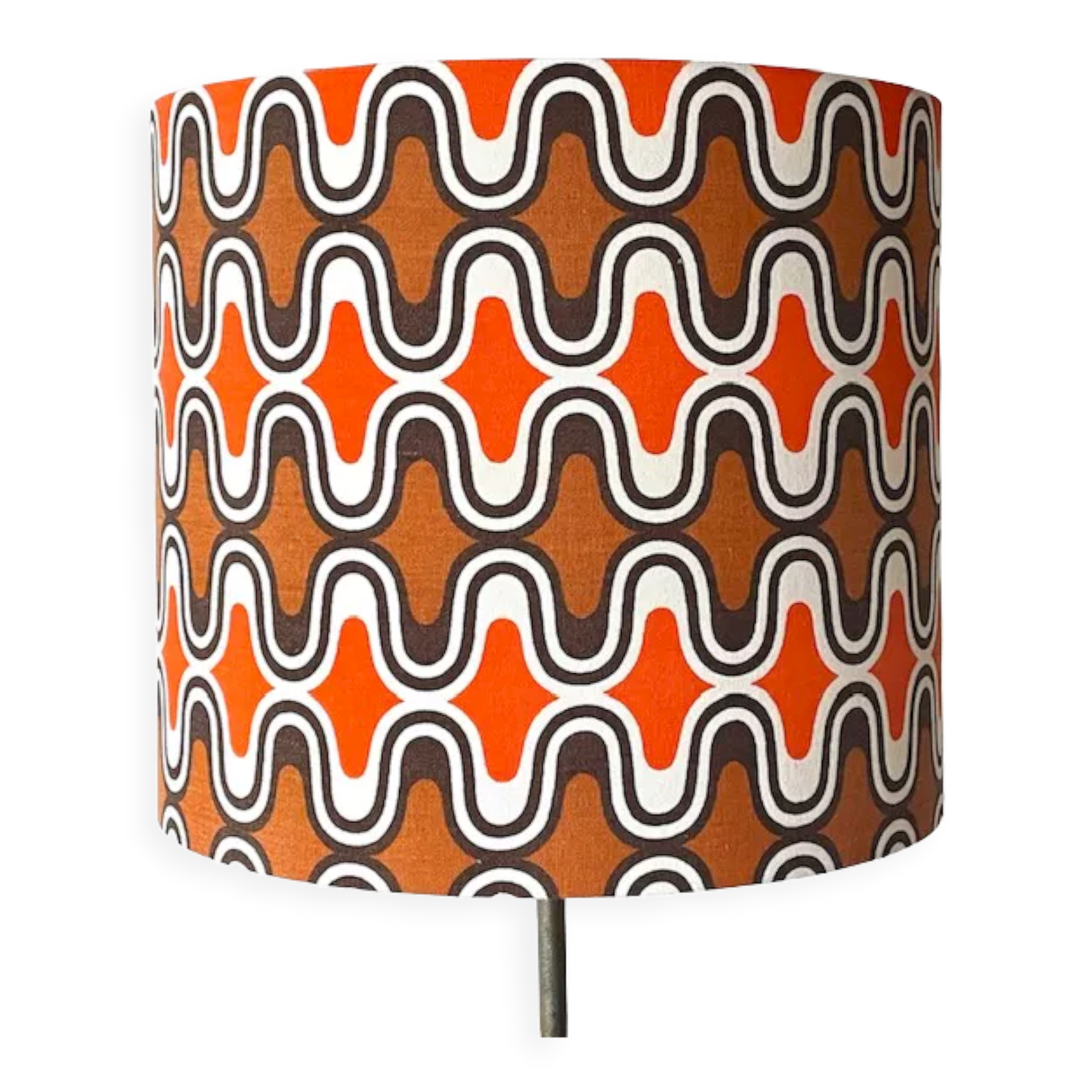 Lampshade novaline h40 d35 fabric 1970