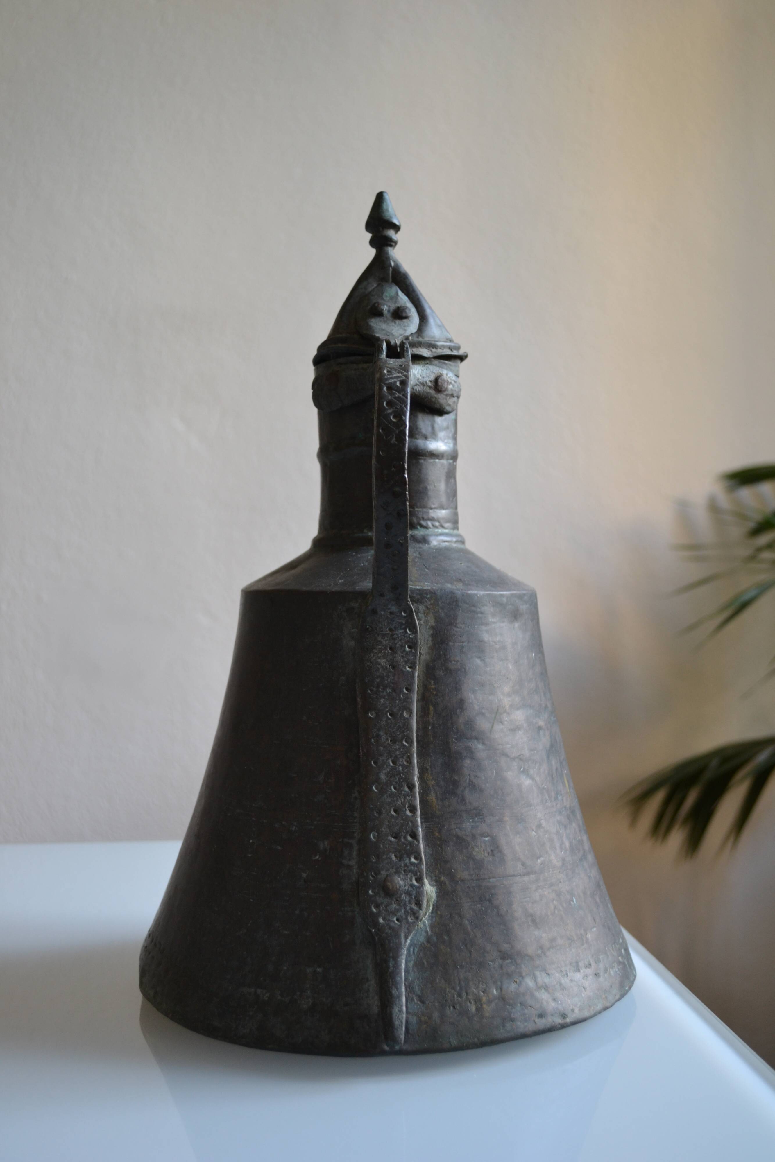 Ottoman copper jug Islamic Art 19th century