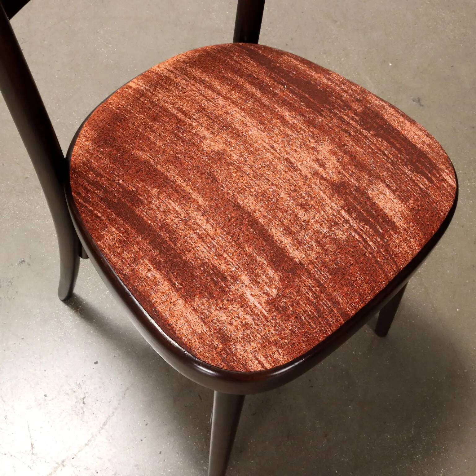 Chaises vintage en bois peint et tissu, design, Italie, années 1960