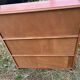 Vintage 1960s display shelf with sliding glass doors.