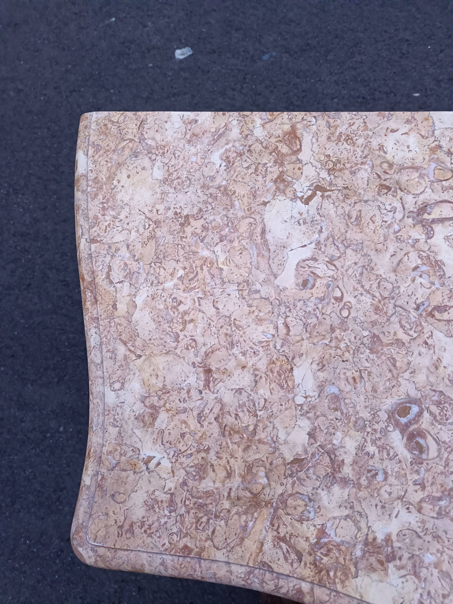 Chest of drawers marquetry marble top