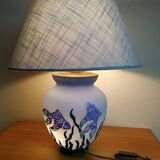 La Rochère glass paste lamp decorated at the seabed