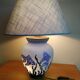 La Rochère glass paste lamp decorated at the seabed