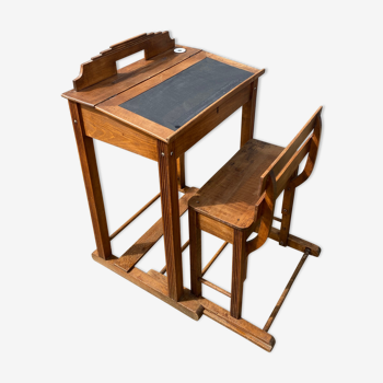 Old wooden desk for children