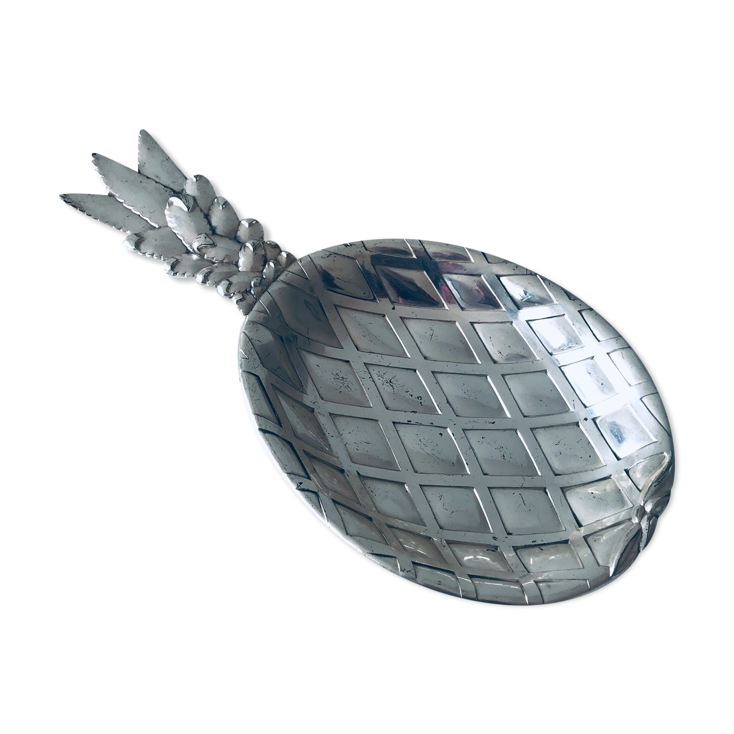 Silver pineapple dish
