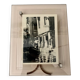 Vintage Glass and Chrome Metal Photo Frame 1960