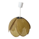 Vintage floral rattan pendant light