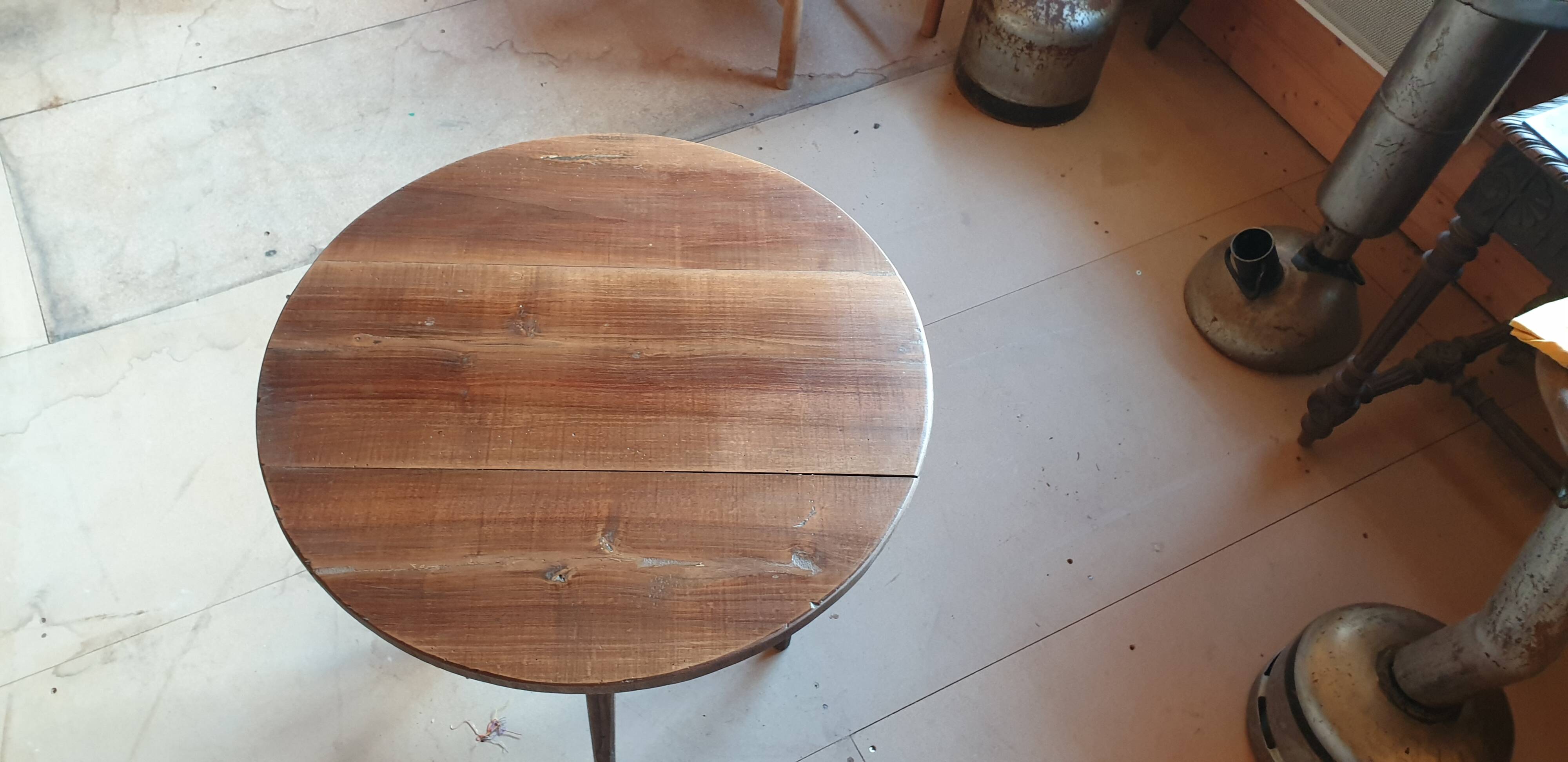 Guéridon en pin XXème