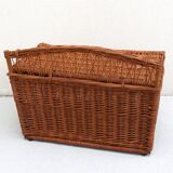 Wicker toy chest