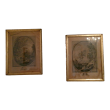 Paire de gravures anciennes