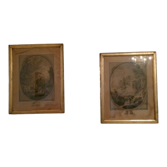 Pair of antique prints
