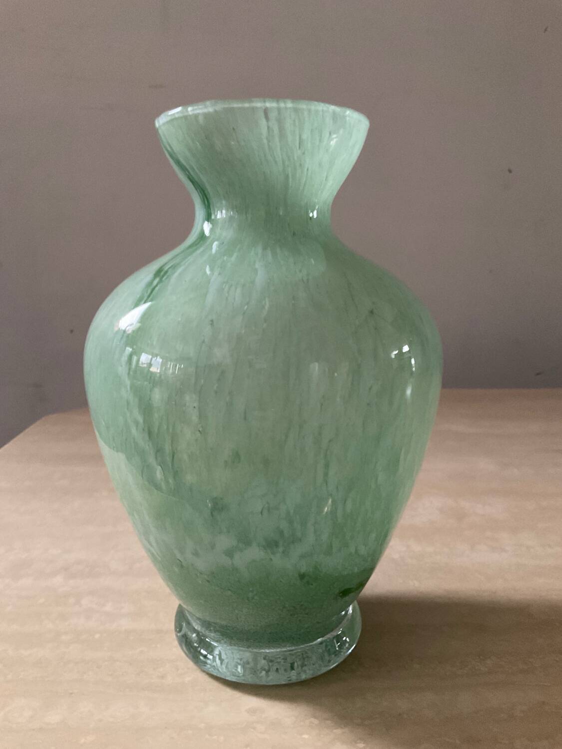 Vintage glass paste vase