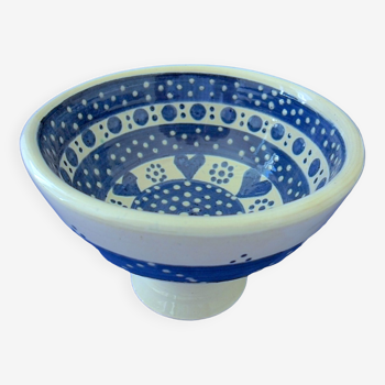 German ceramic bowl with abstract geometric decorations